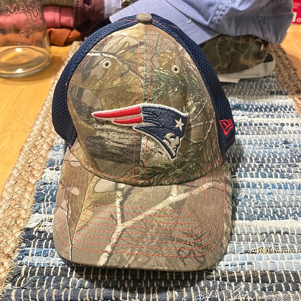 New England Patriots Camo Baseball Cap